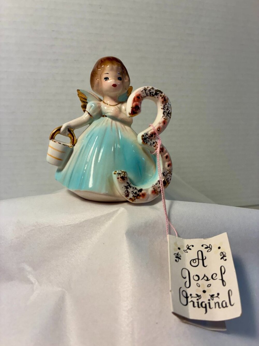 Josef Originals Miss Birthday 3rd Birthday Girl Angel Tag Black Gold Stckr Japan
